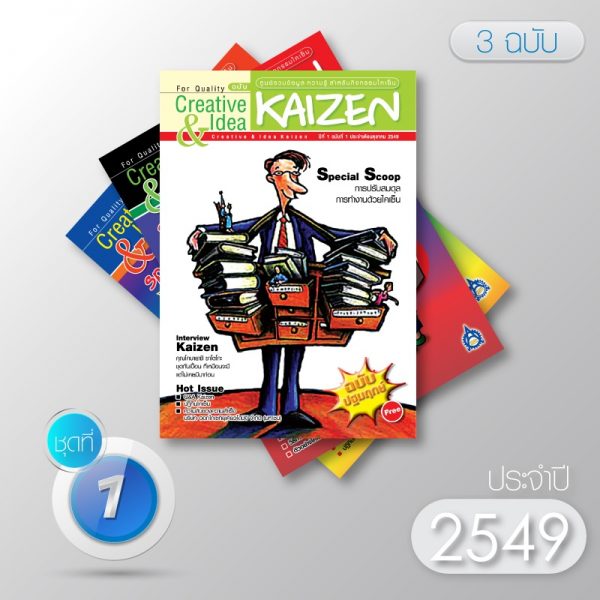 Creative & Idea Kaizen Magazine ปี 2549 (3 ฉบับ)