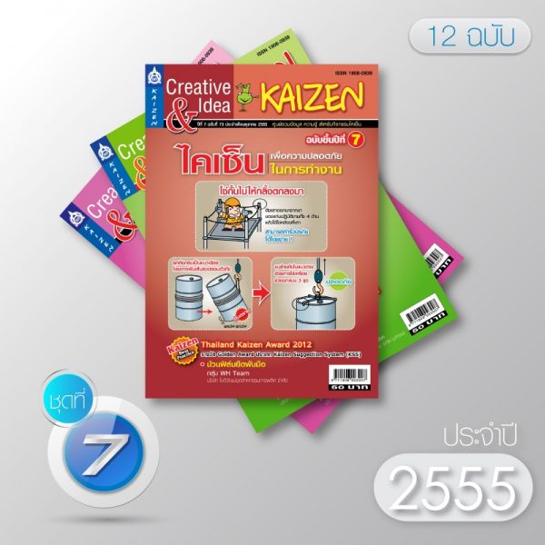 Creative & Idea Kaizen Magazine ปี 2555 (12 ฉบับ)