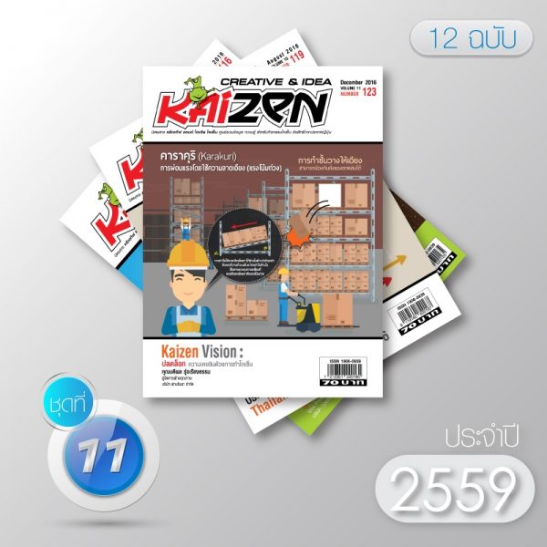 Creative & Idea Kaizen Magazine ปี 2559 (12 ฉบับ)